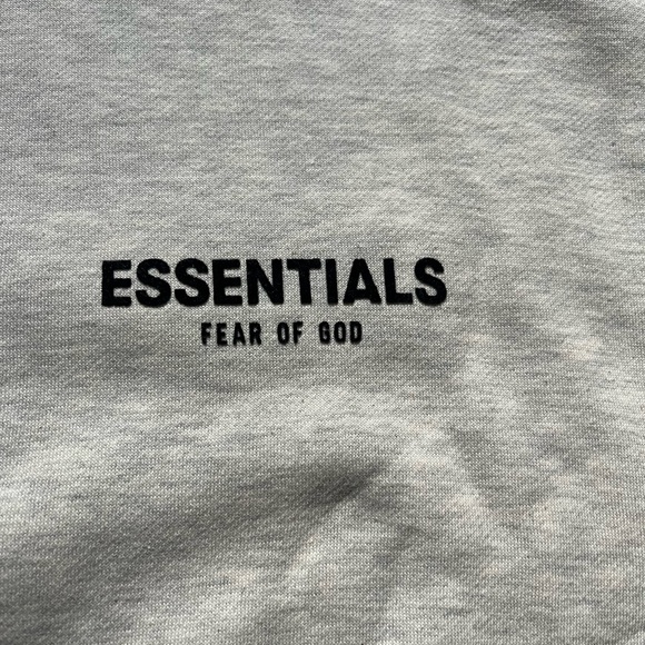 Essentials Fear Of God Light Oat Hoodie - Size XS - Picture 3 of 7